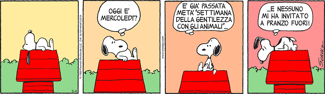 Peanuts 2016 maggio 4