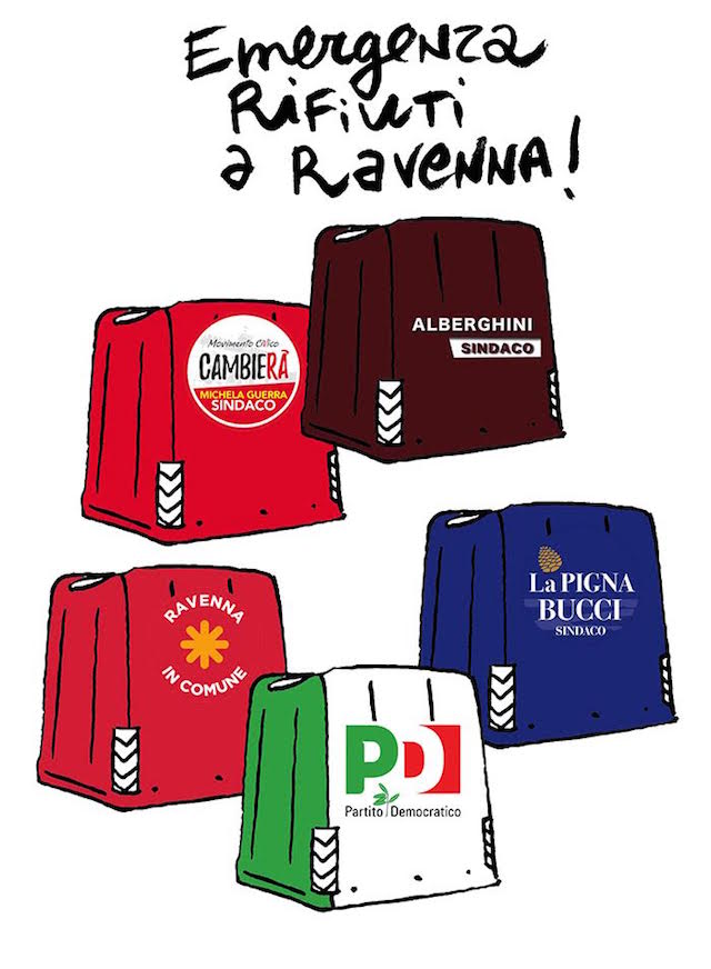 Le elezioni a Ravenna disegnate