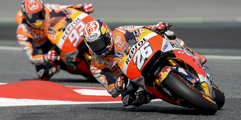 Marc Marquez partirà in pole position nel GP di Catalogna, davanti a Jorge Lorenzo e Daniel Pedrosa