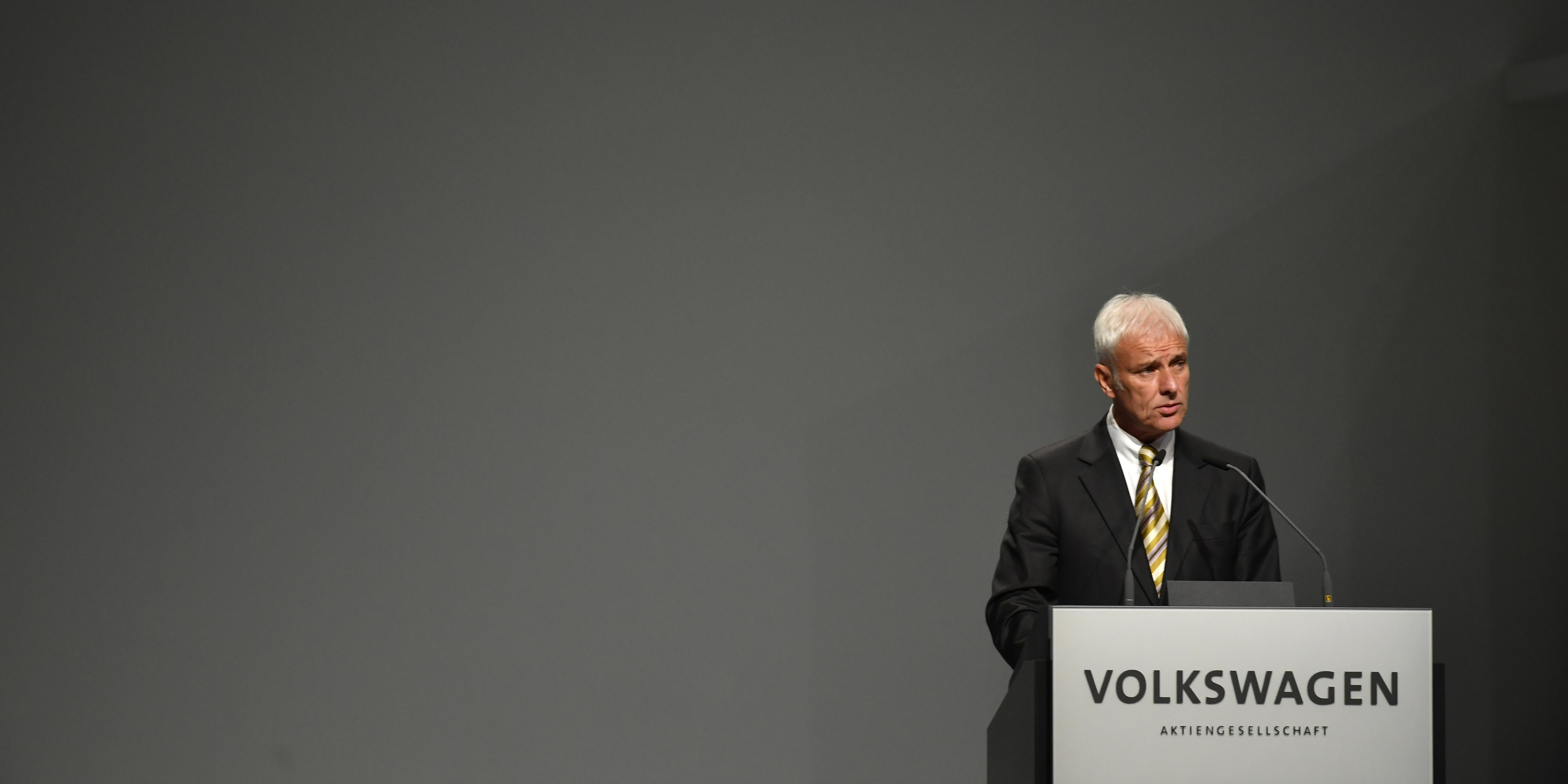 Matthias Mueller, amministratore delegato di Volkswagen (Alexander Koerner/Getty Images)