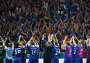 Il festeggiamento tipo "haka" della nazionale islandese di calcio