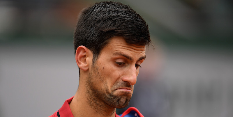 Novak Djokovic ai quarti di finale del Roland Garros contro il ceco Tomas Berdych, 2 giugno 2016
(Dennis Grombkowski/Getty Images)