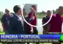 Cristiano Ronaldo ha lanciato il microfono di un giornalista dentro un laghetto