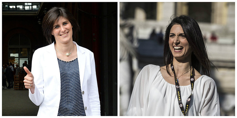 Chiara Appendino e Virginia Raggi (ANSA)