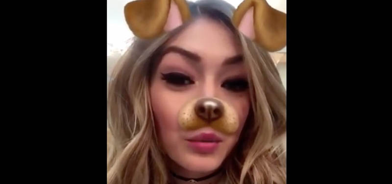 (Gigi Hadid su Snapchat)