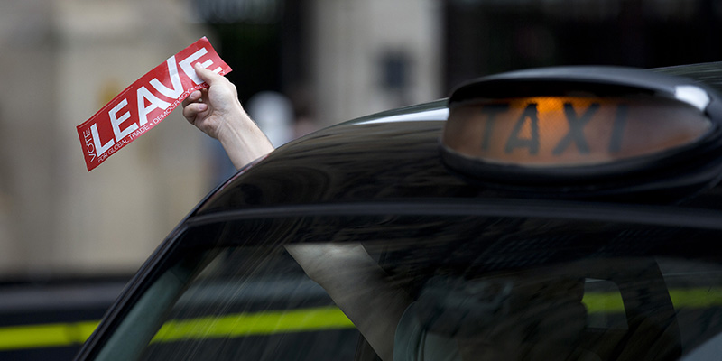 Un tassista a Londra. (JUSTIN TALLIS/AFP/Getty Images)