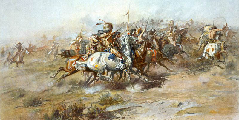 ("The Custer Fight" di Charles Marion Russell)