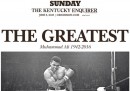 Le prime pagine internazionali sulla morte di Muhammad Ali