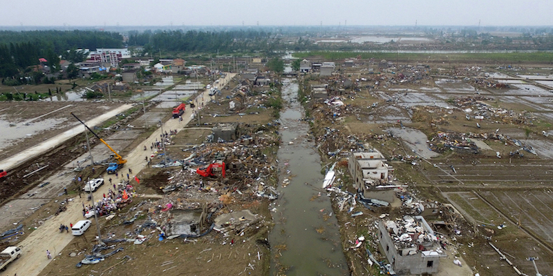 Il grande tornado in Cina