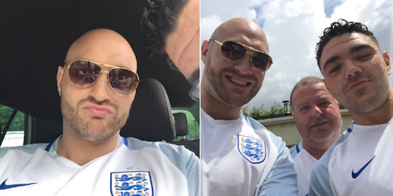 Il campione del mondo di pugilato ha offerto 1.000 euro in Jägerbomb ai tifosi inglesi