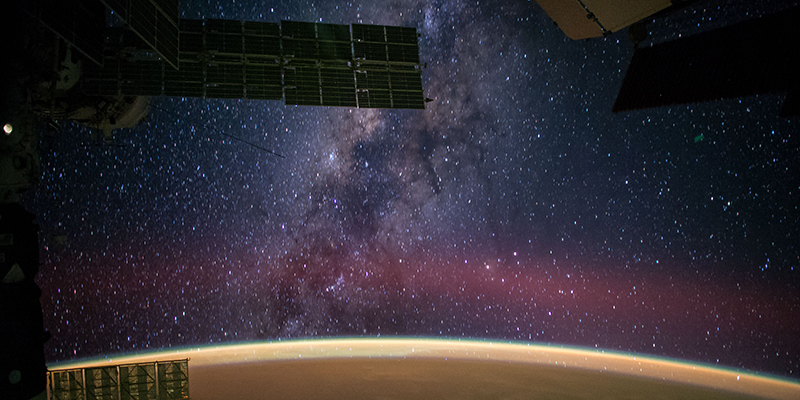 La Via Lattea vista dalla Stazione Spaziale Internazionale (NASA)