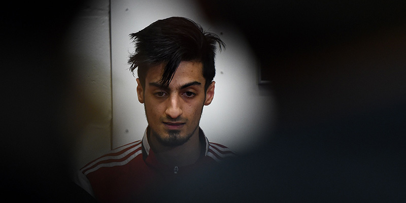 Mourad Laachraoui, 24 marzo 2016 (EMMANUEL DUNAND/AFP/Getty Images)