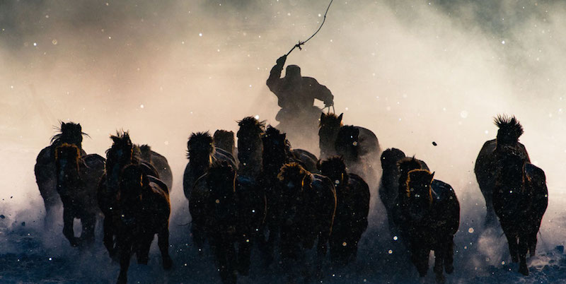 "Cavaliere d’inverno"
di Anthony Lau, la foto che ha vinto il Grand Prize
(National Geographic Travel Photographer of the Year Contest)