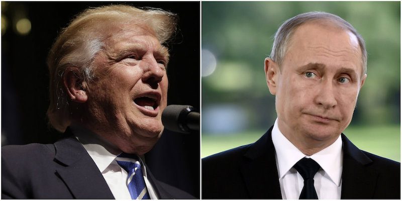 Donald Trump (Joshua Lott/Getty Images) e Vladimir Putin (JUSSI NUKARI/AFP/Getty Images)