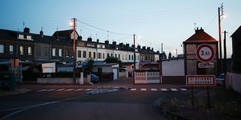 Saint-Étienne-du-Rouvray, in Francia (MATTHIEU ALEXANDRE/AFP/Getty Images)