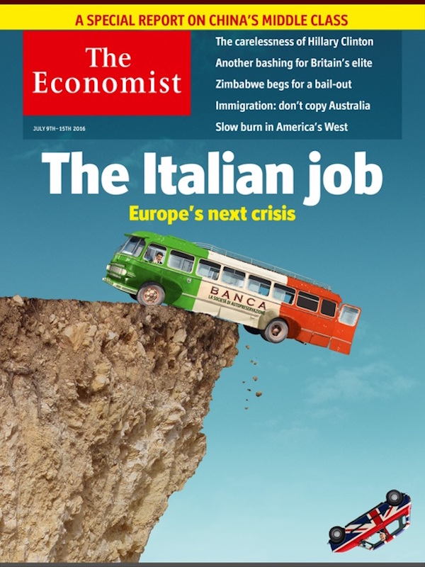 La nuova copertina dell’Economist ci riguarda