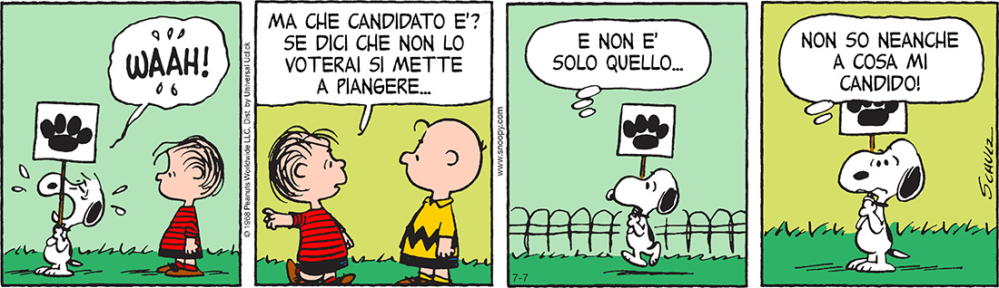Peanuts 2016 luglio 7