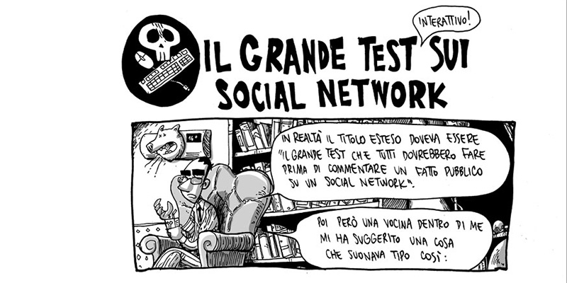 Il grande test interattivo di Zerocalcare sui social network