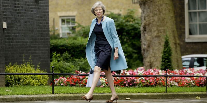 Il ministro dell’Interno del Regno Unito Theresa May, il 27 giugno 2016 (AP Photo/Matt Dunham)