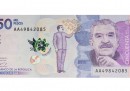 La banconota colombiana con Gabriel García Marquez