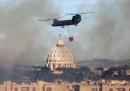 Le foto dell'incendio di martedì a Roma