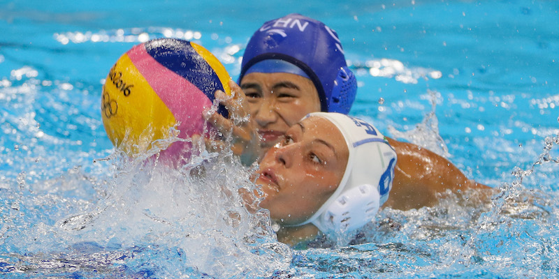 Rosaria Aiello della nazionale femminile di pallanuoto (Jamie Squire/Getty Images)