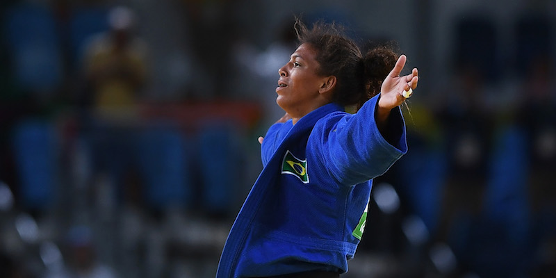 La judoka Rafaela Silva, primo oro del Brasile ai Giochi (David Ramos/Getty Images)