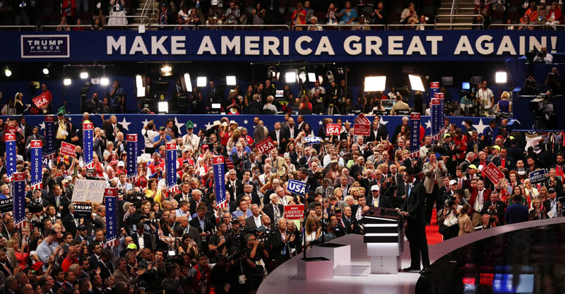 Paul Ryan alla convention Repubblicana di Cleveland. (John Moore/Getty Images)