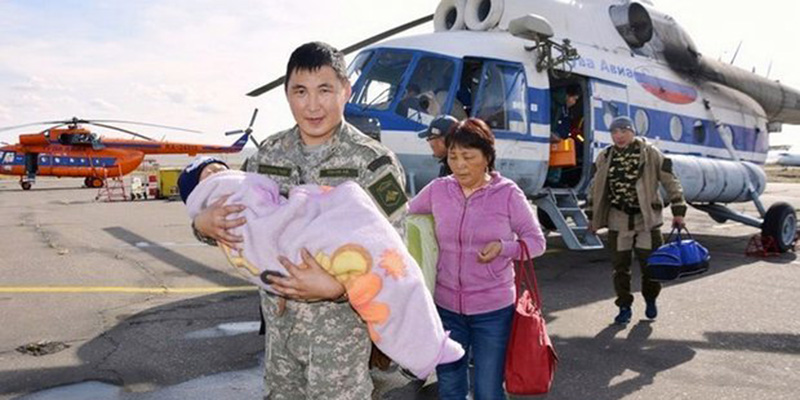 (Ufficio stampa EMERCOM, Republic of Tuva/Emergency Services Republic of Tuva)
