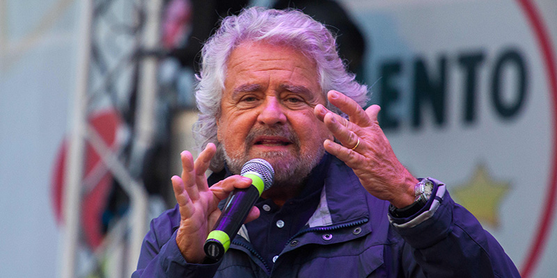 Beppe Grillo, Palermo, 25 settembre 2016 (©Antonio Melita/Pacific Press via ZUMA Wire)