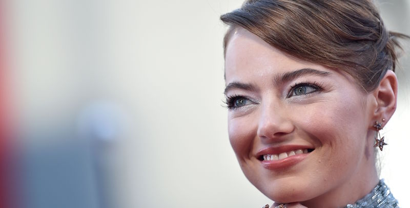 Emma Stone alla prima di La La Land al festival del cinema di Venezia - 31 agosto 2016
(TIZIANA FABI/AFP/Getty Images)