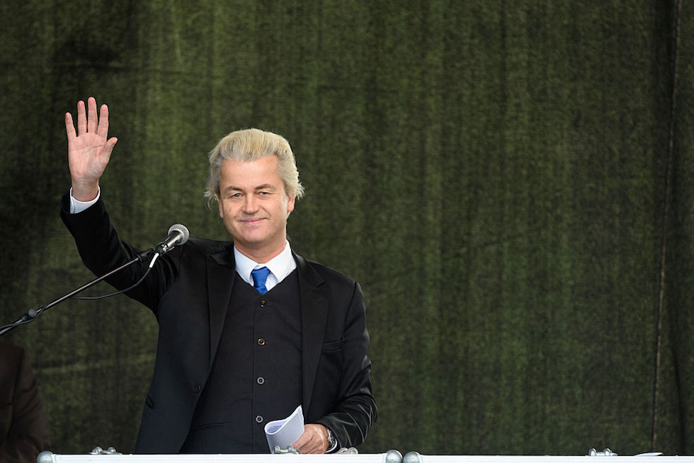 Geert Wilders Speaks To Pegida Gathering