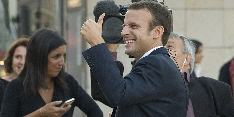 Emmanuel Macron, 7 settembre 2016 (THIERRY ZOCCOLAN/AFP/Getty Images)