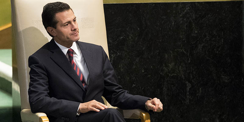 Enrique Pena Nieto alle Nazioni Unite, 20 settembre 2016 (Drew Angerer/Getty Images)