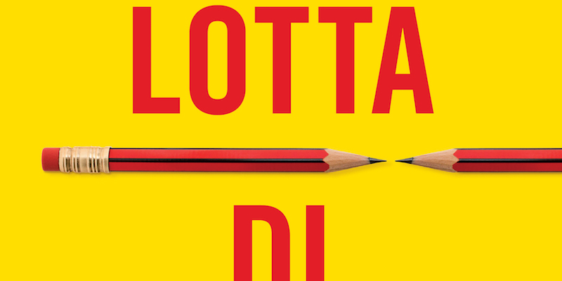 Un dettaglio della copertina di "Lotta di classe" di Mario Fillioley, pubblicato da minimum fax