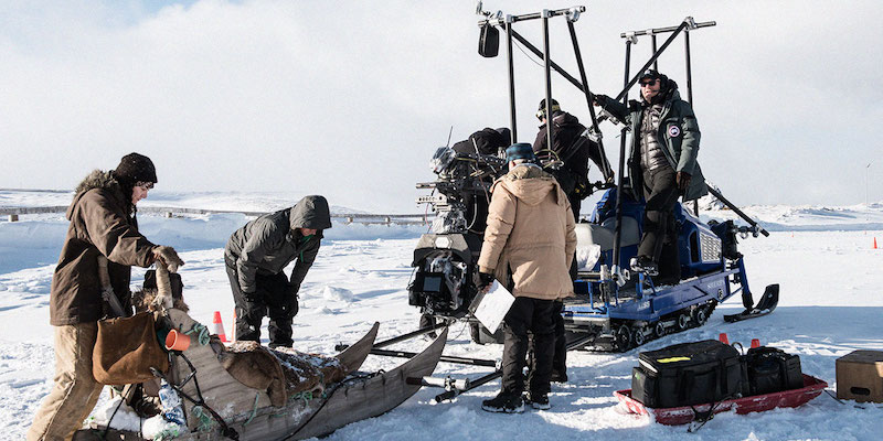 Il set di "Out There", spot di Canada Goose girato dal regista premio Oscar Paul Haggis (Canada Goose)