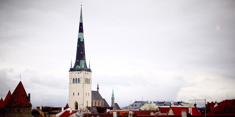 La chiesa di Sant'Olav a Tallinn, Estonia. (Mansfield/Getty Images)