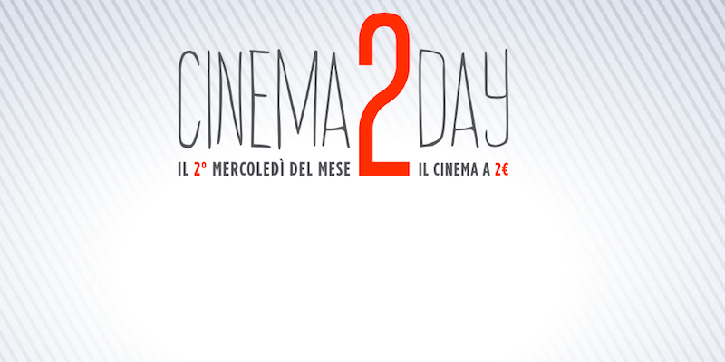 Cinema2day: una volta al mese si andrà al cinema con 2 euro