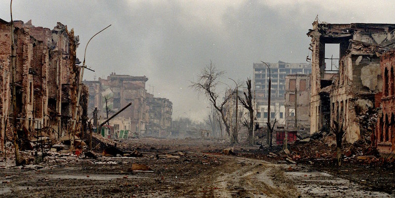 Grozny, Cecenia, 6 febbraio 2000 (AP Photo/Dmitry Belyakov)