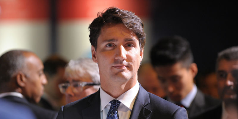 Il primo ministro canadese Justin Trudeau (CLEMENT SABOURIN/AFP/Getty Images)