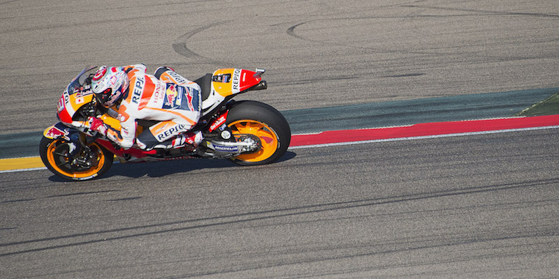 Marc Marquez durante la gara (Mirco Lazzari gp/Getty Images)