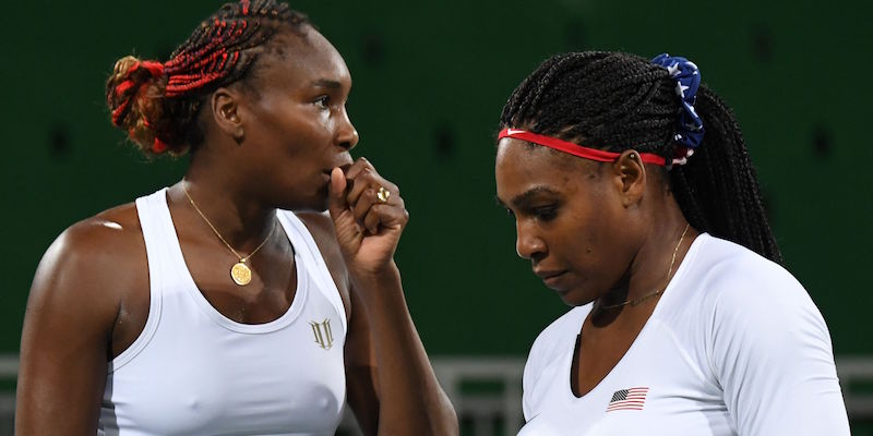 Venus e Serena Williams alle Olimpiadi di Rio de Janeiro (MARTIN BERNETTI/AFP/Getty Images)