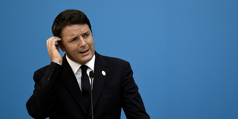 Matteo Renzi, 9 settembre 2016 (ARIS MESSINIS/AFP/Getty Images)