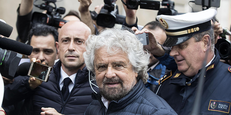 Il leader del Movimento 5 Stelle, Beppe Grillo (M5S)