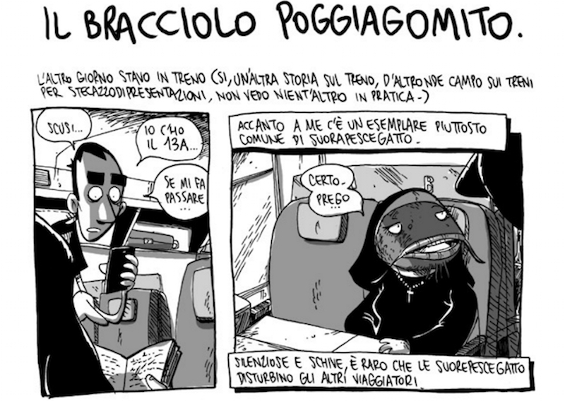 I problemi con i braccioli poggiagomito secondo Zerocalcare