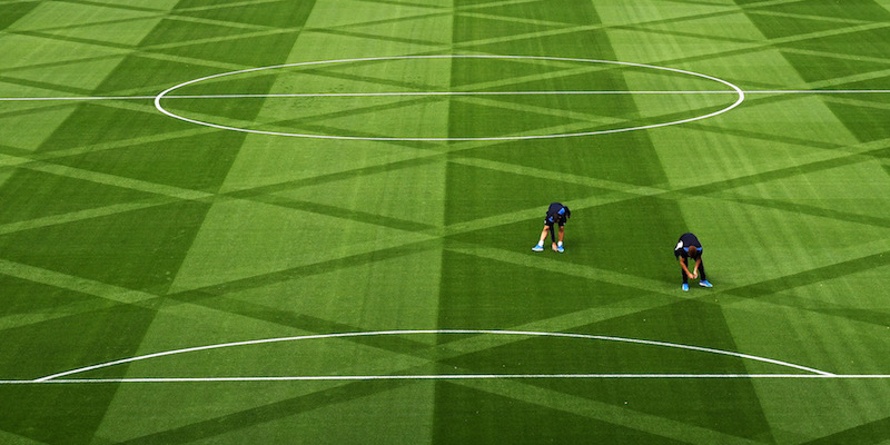 Il prato del King Power Stadium di Leicester (Michael Regan/Getty Images)