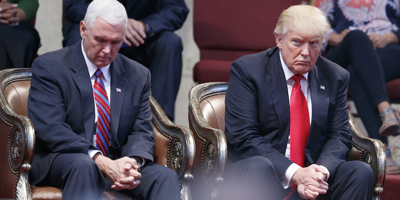 Mike Pence e Donald Trump (AP Photo/ Evan Vucci)