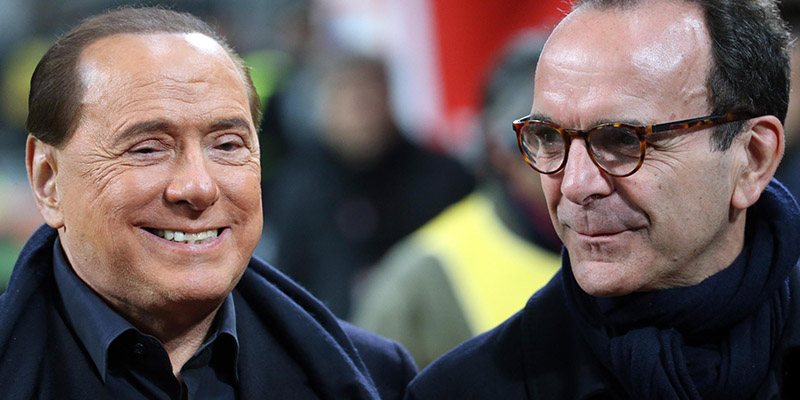 Silvio Berlusconi e Stefano Parisi, Milano, 20 marzo 2016 (ANSA / MATTEO BAZZI)