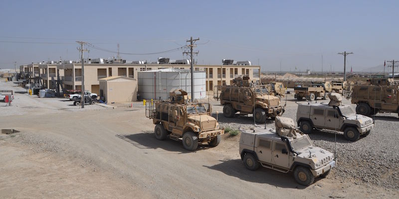 La base militare americana di Bagram, in Afghanistan (CTK via AP Images)