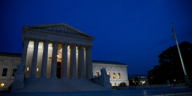 Il palazzo della Corte Suprema statunitense, a Washington D.C. (Zach Gibson/Getty Images)